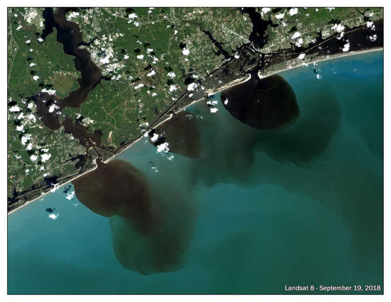 NASA satellite captures dramatic photos of ocean pollution caused by