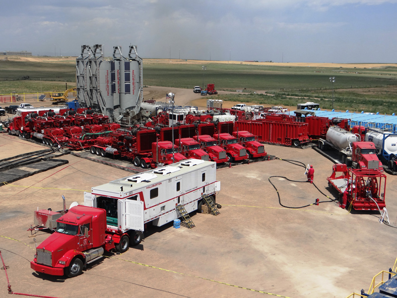First electricpowered fracking carried out by Halliburton Oklahoma