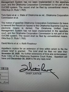 a motion signed by Chief justice