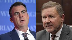 governor Stitt on the Left and AG Drummond on the right