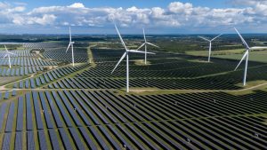 One of the largest solar Parks in northern Europa near Holstebro in Denmark
