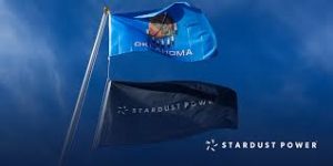 oklahoma flag and Stardust power flag flying