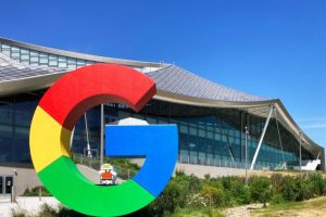 Google building with big G in front