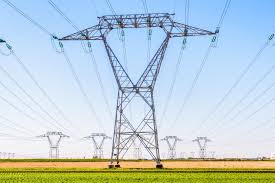 transmission lines in a field 